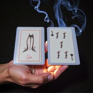 Christian Louboutin 5 Of Clubs ♣️ Playing Cards Has Hardcover
